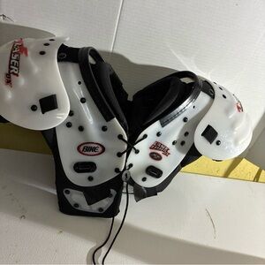 Youth Shoulder Pads - Black and White